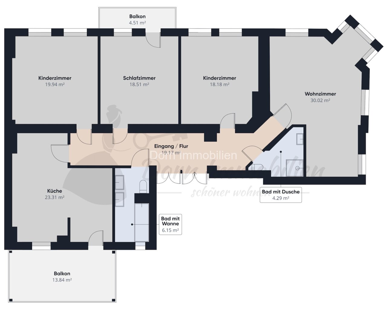 VERMIETET+++ Frisch renovierte 4 Raumwohnung mit neuer EBK - neue Aufteilung mit Wohnküche +++