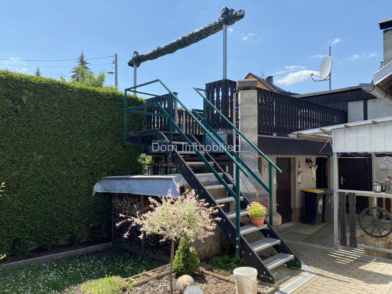 VERKAUFT: Liebevoll gestalteter Hof und Haus in Mülsen St. Niclas bei Zwickau - im Verkauf