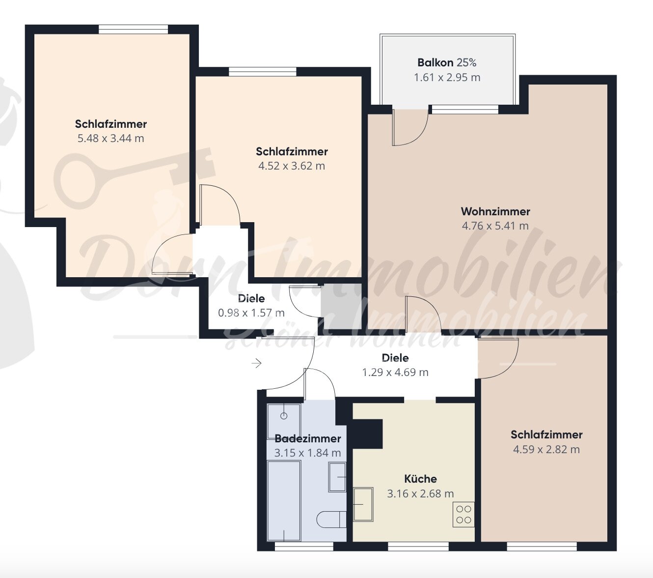 Verkaufsstart 05.12.2026: Kapitalanlage; vermietete 4 Raumwohnung in attraktiver Wohnlage am Trillerberg