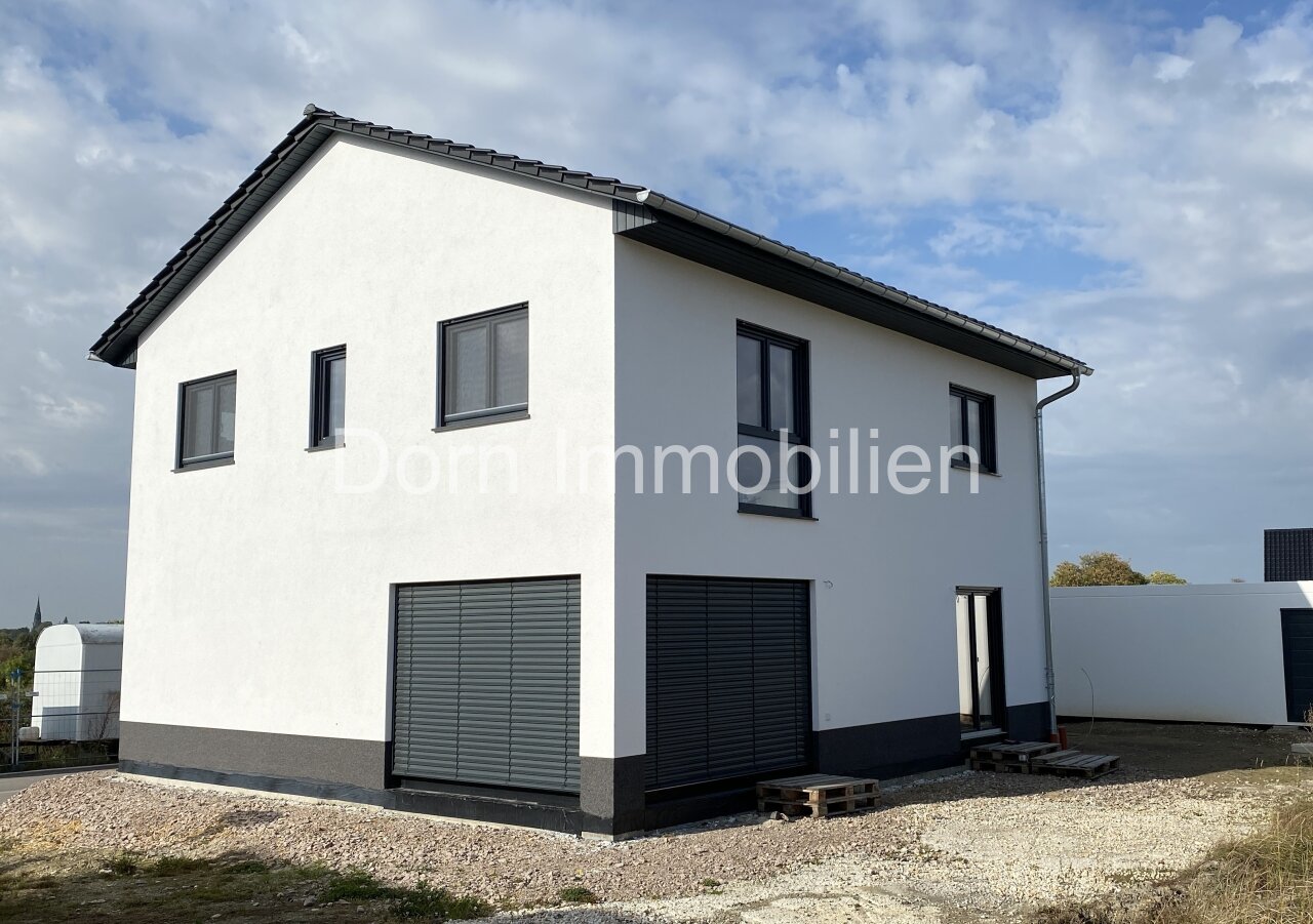 Hausansicht mit Garage Hausansicht mit Garage